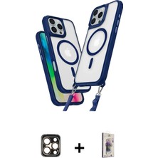 BUTİMAR'S iPhone 16 Pro Max Atlas Doku Koleksiyonu - Siyah Bilvis 3D Cam Ekran Koruyucu + Gold Pvd Metal Kamera Lens