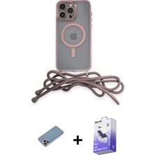 BUTİMAR'S iPhone 13 Pro Max Eksen Özel Seri - Siyah Bilvis 5in1 5d Magic Hayalet Cam Ekran Koruyucu + Pembe Shine Kamera Lens Koruma Cam