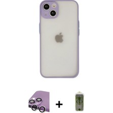 BUTİMAR'S iPhone 14 Ahenk Çizgi Serisi - Siyah Joko Magic 5d Hayalet Cam + Gümüş Raze Metal Kamera Lens