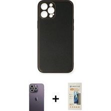 BUTİMAR'S iPhone 12 Pro Yadigar Klasik - Siyah 6d Mat Seramik Hayalet Nano Ekran Koruyucu + Beyaz Neon Fosforlu Kamera Lens