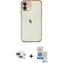 BUTİMAR'S iPhone 11 Vadi Minimal - Şeffaf Royal Nano Ekran Koruyucu + Lacivert Pers Alüminyum Kamera Lens