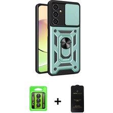 BUTİMAR'S Galaxy A15 4g Ahenk Klasik - Siyah 6d Antistatik Mat Seramik Hayalet Nano Ekran Koruyucu + Siyah Raze Metal Kamera Lens