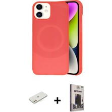 BUTİMAR'S iPhone 11 Ufuk Serisi - Siyah Bilvis Hayalet Cam Ekran Koruyucu + Turuncu Renkli Kamera Lens Koruma Cam