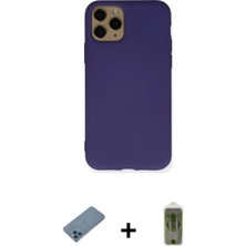 BUTİMAR'S iPhone 11 Pro Max Ahenk Serisi - Siyah Joko Magic 5d Hayalet Cam + Mavi Shine Kamera Lens Koruma Cam