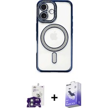 BUTİMAR'S iPhone 16 Zirve Doku Prime - Siyah Bilvis 5in1 5d Magic Hayalet Cam Ekran Koruyucu + Yeşil Bilvis Titan Kamera Lens