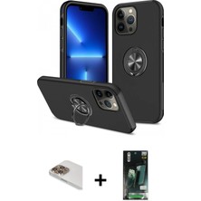 BUTİMAR'S iPhone 13 Pro Max Odak Form Prime - Şeffaf 360 Full Body Arka Koruyucu + Gold Pers Alüminyum Kamera Lens