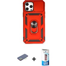 BUTİMAR'S iPhone 12 Pro Max Ahenk Klasik - Siyah 5d Eko Cam Ekran Koruyucu + Yeşil Renkli Kamera Lens Koruma Cam