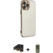 BUTİMAR'S iPhone 14 Pro Max Yankı Serisi - Siyah Joko Magic 5d Hayalet Cam + Gold Raze Metal Kamera Lens