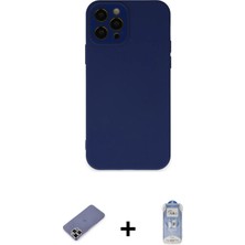 BUTİMAR'S iPhone 12 Pro Max Çekirdek Modern Serisi - Siyah Joko Magic 5d Cam + Gold Metal Kamera Lens Koruma Cam