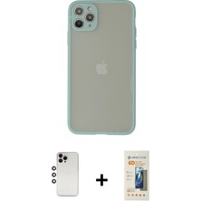 BUTİMAR'S iPhone 12 Pro Max Ahenk Çizgi Serisi - Siyah 6d Mat Seramik Hayalet Nano Ekran Koruyucu + Gökkuşağı Shine Kamera Lens