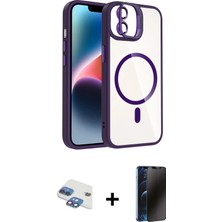 BUTİMAR'S iPhone 11 Yadigar Asil Koleksiyonu - Siyah 3D Antistatik Hayalet Cam Ekran Koruyucu + Gökkuşağı Pers Alüminyum Kamera Lens