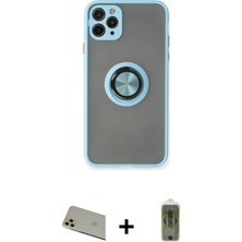 BUTİMAR'S iPhone 11 Pro Max Yörünge Çizgi - Siyah Joko Magic 5d Hayalet Cam + Gold Rainbow Kamera Lens Koruma Cam