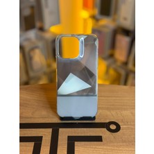 Avcı Teknoloji Market iPhone 14 Pro Max Uyumlu Kristal Görünümlü Geometrik Desenli Parlak Kılıf