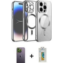 BUTİMAR'S iPhone 12 Pro Nova Işık Özel Seri - Siyah Polymer Nano Ekran Koruyucu + Yeşil Neon Fosforlu Kamera Lens