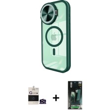 BUTİMAR'S iPhone 14 Pro Max Kıvılcım Modern Koleksiyonu - Şeffaf 360 Full Body Arka Koruyucu + Derin Mor Bilvis Titan Kamera Lens