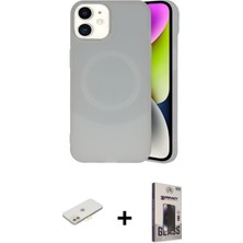 BUTİMAR'S iPhone 11 Ufuk Serisi - Siyah Bilvis Hayalet Cam Ekran Koruyucu + Turuncu Renkli Kamera Lens Koruma Cam