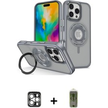 BUTİMAR'S iPhone 16 Pro Max Nova Minimal Serisi - Siyah Joko Magic 5d Hayalet Cam + Gümüş Pvd Metal Kamera Lens