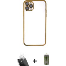 BUTİMAR'S iPhone 11 Pro Vadi Minimal - Siyah Joko Magic 5d Hayalet Cam + Şeffaf Kamera Lens Koruma Cam