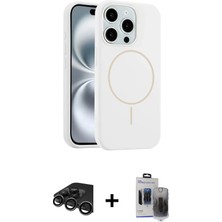 BUTİMAR'S iPhone 15 Pro Max Yankı Form Serisi - Siyah Vanessa Magic Hayalet Cam + Titanyum Gri Raze Metal Kamera Lens