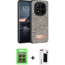 BUTİMAR'S Redmi Note 14 Pro 4g Vadi Klasik Serisi - Şeffaf Hayalet Polymer Nano Ekran Koruyucu + Siyah Raze Metal Kamera Lens