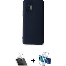 BUTİMAR'S Redmi Note 10 Pro Ahenk Serisi - Siyah 3D Antistatik Cam Ekran Koruyucu + Şeffaf Kamera Lens Koruma Cam