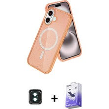 BUTİMAR'S iPhone 16 Nova Asil Prime - Siyah Bilvis 5in1 5d Magic Hayalet Cam Ekran Koruyucu + Yeşil Pvd Metal Kamera Lens