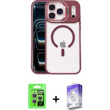 BUTİMAR'S iPhone 17 Pro Yadigar Asil Koleksiyonu - Siyah Bilvis 5in1 3D Magic Cam Ekran Koruyucu + Gümüş Raze Metal Kamera Lens