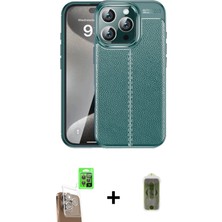 BUTİMAR'S iPhone 16 Pro Doruk Klasik Özel Seri - Siyah Joko Magic 5d Hayalet Cam + Çöl Titanyum Raze Metal Kamera Lens