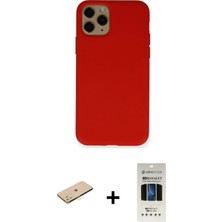 BUTİMAR'S iPhone 11 Pro Ahenk Serisi - Siyah 5d Hayalet Cam Ekran Koruyucu + Sarı Renkli Kamera Lens Koruma Cam