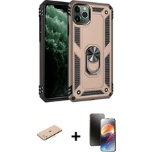 BUTİMAR'S iPhone 11 Pro Ahenk Klasik Koleksiyonu - Siyah 3D Antistatik Mat Seramik Nano Ekran Koruyucu + Mavi Renkli Kamera Lens Koruma Cam