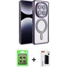 BUTİMAR'S Redmi Note 14 Pro 4g Zirve Doku Prime - Şeffaf Hayalet Polymer Nano Ekran Koruyucu + Gümüş Raze Metal Kamera Lens