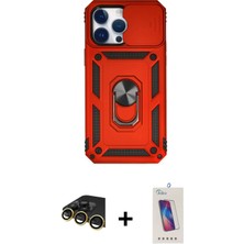 BUTİMAR'S iPhone 14 Pro Max Ahenk Klasik - Siyah Joko 5d Cam + Gold Raze Metal Kamera Lens