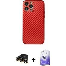 BUTİMAR'S iPhone 13 Pro Max Ahenk Işık - Siyah Bilvis 5in1 5d Magic Hayalet Cam Ekran Koruyucu + Gold Raze Metal Kamera Lens