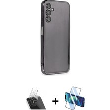 BUTİMAR'S Galaxy A14 4g Vadi Minimal - Siyah 3D Antistatik Seramik Nano Ekran Koruyucu + Şeffaf Kamera Lens Koruma Cam
