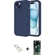 BUTİMAR'S iPhone 14 Yankı Yansıma Özel Seri - Şeffaf 360 Full Body Arka Koruyucu + Pembe Diamond Kamera Lens