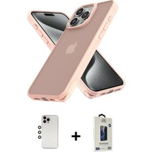 BUTİMAR'S iPhone 12 Pro Max Atlas Form - Siyah Bilvis Hayalet Cam Ekran Koruyucu + Gökkuşağı Shine Kamera Lens