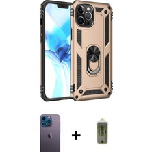 BUTİMAR'S iPhone 12 Pro Max Ahenk Klasik Koleksiyonu - Siyah Joko Magic 5d Hayalet Cam + Mavi Neon Fosforlu Kamera Lens