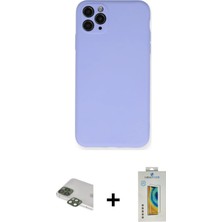 BUTİMAR'S iPhone 11 Pro Max Ahenk Serisi - Siyah Polymer Nano Ekran Koruyucu + Yeşil Pers Alüminyum Kamera Lens