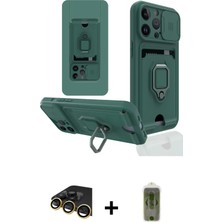 BUTİMAR'S iPhone 14 Pro Max Vadi Form Prime - Siyah Joko Magic 5d Hayalet Cam + Gold Raze Metal Kamera Lens