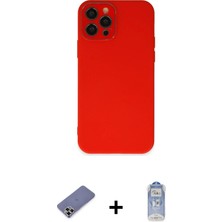 BUTİMAR'S iPhone 12 Pro Max Çekirdek Modern Serisi - Siyah Joko Magic 5d Cam + Gold Metal Kamera Lens Koruma Cam