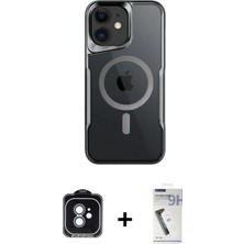 BUTİMAR'S iPhone 11 Yadigar Klasik Özel Seri - Şeffaf Uv Polymer Nano Ekran Koruyucu + Mavi Pvd Metal Kamera Lens