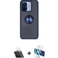 BUTİMAR'S Redmi 12C Yörünge Çizgi - Siyah 3D Antistatik Seramik Nano Ekran Koruyucu + Şeffaf Kamera Lens Koruma Cam