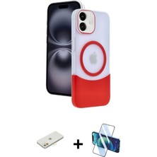 BUTİMAR'S iPhone 11 Kozmos Form Özel Seri - Siyah 3D Antistatik Cam Ekran Koruyucu + Turuncu Renkli Kamera Lens Koruma Cam