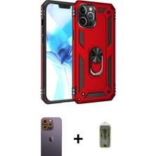 BUTİMAR'S iPhone 12 Pro Max Ahenk Klasik Koleksiyonu - Siyah Joko Magic 5d Hayalet Cam + Sarı Neon Fosforlu Kamera Lens