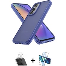 BUTİMAR'S Galaxy A14 4g Atlas Form - Siyah 3D Antistatik Seramik Nano Ekran Koruyucu + Şeffaf Kamera Lens Koruma Cam