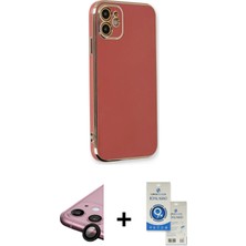 BUTİMAR'S iPhone 11 Yankı Serisi - Şeffaf Royal Nano Ekran Koruyucu + Siyah Raze Metal Kamera Lens