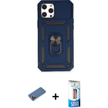 BUTİMAR'S iPhone 12 Pro Max Ahenk Klasik - Siyah 5d Eko Cam Ekran Koruyucu + Gold Shine Kamera Lens Koruma Cam