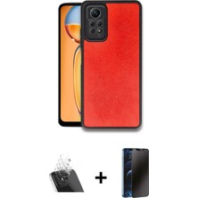 BUTİMAR'S Redmi Note 12 Pro 4g Kıvılcım Işık Serisi - Siyah 3D Antistatik Hayalet Cam Ekran Koruyucu + Şeffaf Kamera Lens Koruma Cam