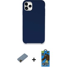 BUTİMAR'S iPhone 11 Pro Max Zirve Modern Özel Seri - Siyah 18D Cam Ekran Koruyucu + Gold Shine Kamera Lens Koruma Cam