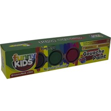 Kitabevimden Funny Kids Guaj Boya 25 ml 6 Lı Set